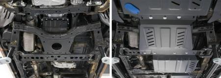 Защита КПП для Nissan Navara D40 (2005-2015) № 222.4166.2