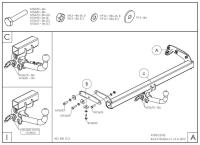 Фаркоп съемный Galia оцинкованный Ford Edge 2015- № F136C