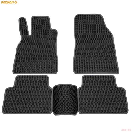 Коврики салона EVA резиновые для Renault Fluence (2010-2017) с серым кантом № 9029010102