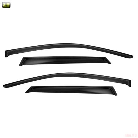 Дефлекторы боковых окон для Volkswagen Touareg (2018-2025) № SVOTOU1832