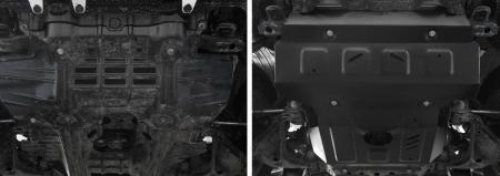 Защита радиатора и двигателя для Toyota Fortuner 4WD (2015-2025) 1 часть, без крепежа № 1.9501.1