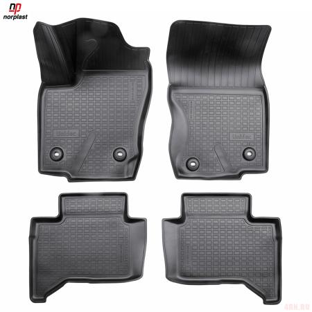 Коврики салона для Toyota Land Cruiser Prado 250 (2023-2025) (1,2 ряд) № NPA10-C88-490