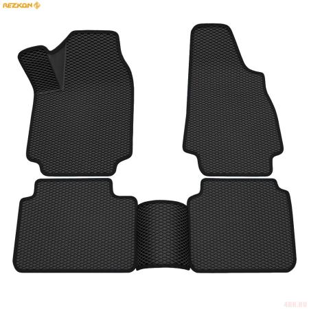 Коврики салона 3D EVA Ромб резиновые для Lada (ВАЗ) Niva Legend (2020-2025) с черным кантом № 9239035501