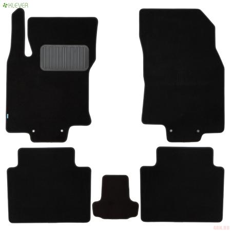 Коврики салона текстильные Premium для Nissan X-Trail (2017-2022) 5 шт. № KLEVER05365422110kh