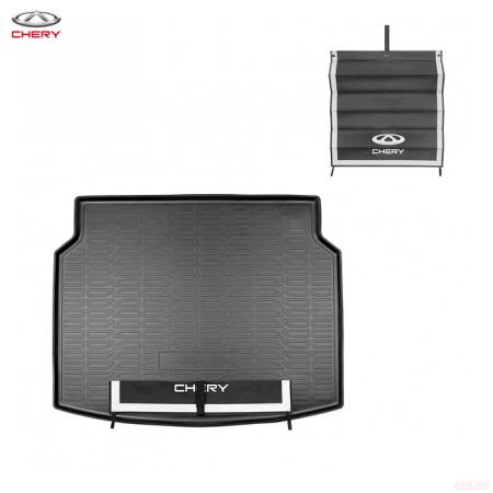 Коврик багажника оригинальный с защитным фартуком для Chery Tiggo 4 Pro (2020-2025) № NPPA001CCY06