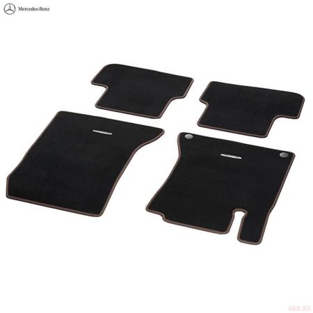 Коврики салона текстильные оригинальные Classic (Обрамление "Коричневый") для Mercedes B-Class (2018-2025) № A11768044008S69