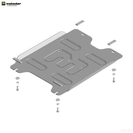 Защита КПП для Changan Hunter Plus (2023-2025) № 347203