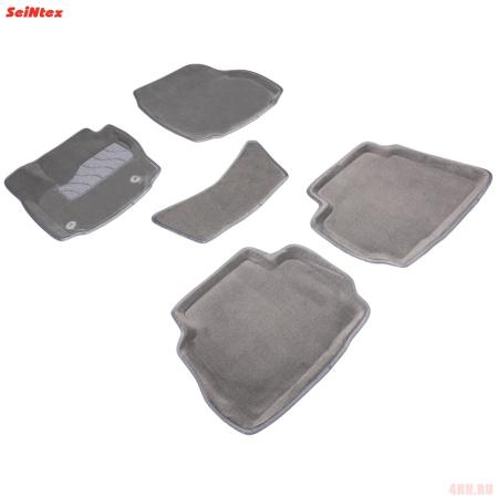 Коврики салона 3D текстильные для Ford Mondeo (2010-2014) серые № 89101