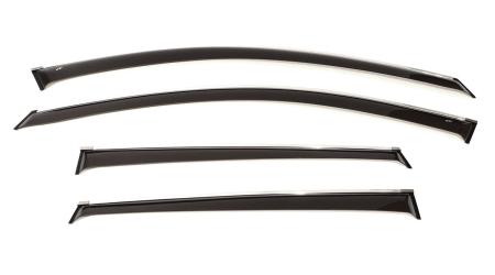 Дефлекторы боковых окон для Toyota Camry (2002-2005) с хромированным молдингом № T20602CR