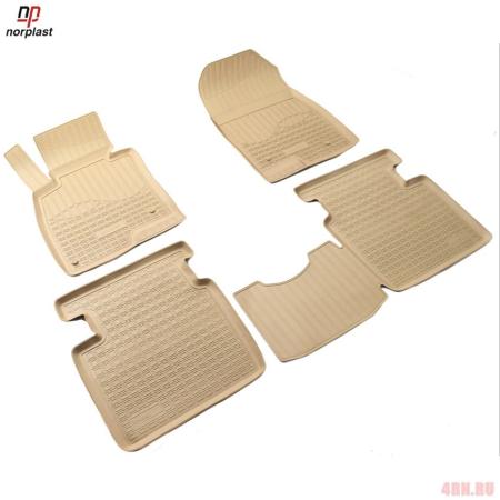 Коврики салона Norplast бежевые для Mazda 6 (2013-2025) № NPA11-C55-150-B