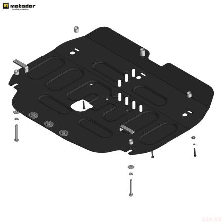 Защита картера и КПП для Changan Eado Plus (2020-2025) № 77207