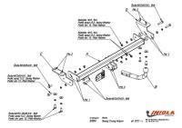 Фаркоп Imiola для SsangYong Actyon (2011-2016) № S.054