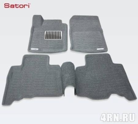 Коврики салона Satori Liner 3D Basic текстильные серые для Toyota Land Cruiser Prado 150 (2010-2013) № SI 05-00168
