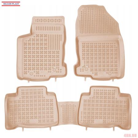 Коврики салона RezawPlast бежевые для Lexus NX (2014-2021) № ST 49-00312