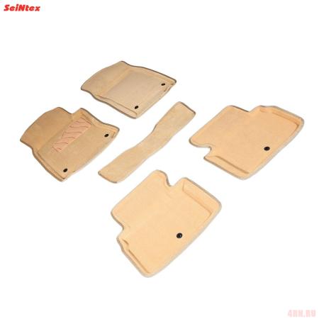 Коврики салона 3D текстильные для Infiniti Q50 (2013-2025) бежевые № 94420