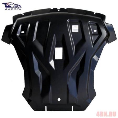 Защита двигателя КПП для BMW X6 (2011-2014) 2 части № 34.01k