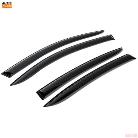 Дефлекторы окон AutoFlex для Kia Rio седан (2017-2023) № 828007