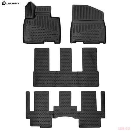 Коврики 3D салона для Kia Carnival (2020-2025) Prestige № ELEMENT3DA66518210