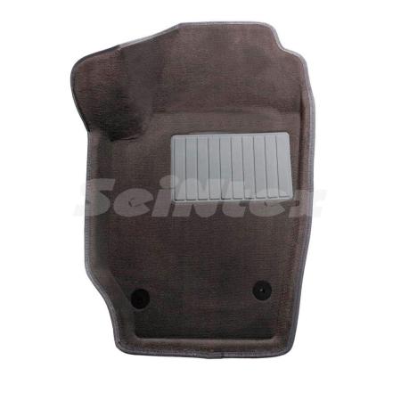 Коврики салона 3D текстильные для Skoda Fabia (2007-2014) серые № 84754