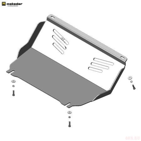 Защита радиатора для для Mitsubishi L200 (2015-2023) МКПП № 31327