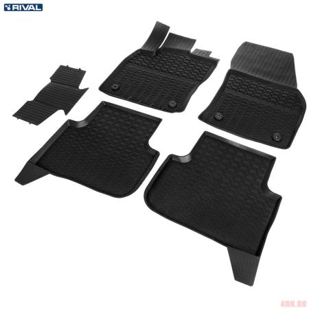 Коврики салона Rival литьевые для Volkswagen Tiguan (2016-2023) № 65805002