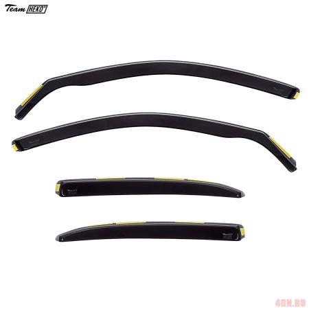Дефлекторы боковых окон Heko для Mercedes E-Class (W212) седан (2009-2016) № 23275