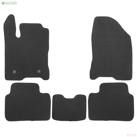 Коврики салона EVA для Lada (ВАЗ) Vesta (2015-2025) с черной окантовкой 5 шт. № EVA.B.0505203322110k