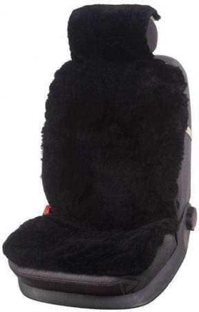 Накидка меховая из овчины черная