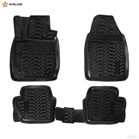 Коврики салона (3D с подпятником) для Ford Fiesta (2014-2017) с высоким бортом № ACM-PS-27