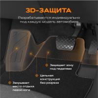 Изображение коврики салона rezkon transformer резиновые для nissan almera (2013-2018) № 3025005200