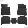 Коврики в салон 3D Kvest для Toyota Land Cruiser 200 (2015-2021) серые № KVESTTYT00001Kg1
