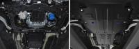 Защита двигателя, КПП и раздаточной коробки для Genesis G70 4WD (2018-2025) № K111.2841.1