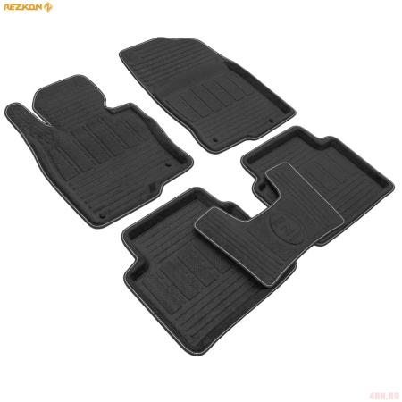 Коврики салона Rezkon 3D Evaplast текстильные для Mazda CX-5 (2017-2025) № 4523020200