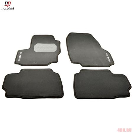 Коврики салона Norplast текстильные для Ford Mondeo (2007-2014) серые № NPL-VTe-220-300a-G