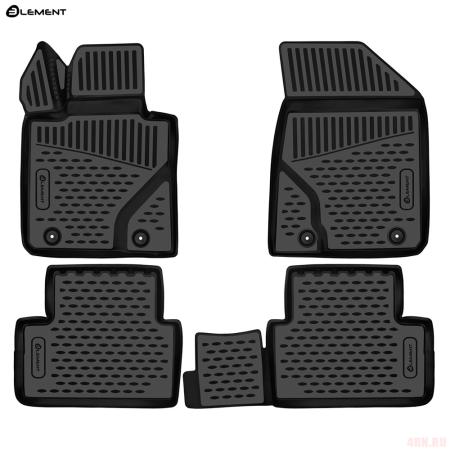 Коврики 3D салона для Livan S6 Pro (2023-2025) № ELEMENT3DAN0634210k