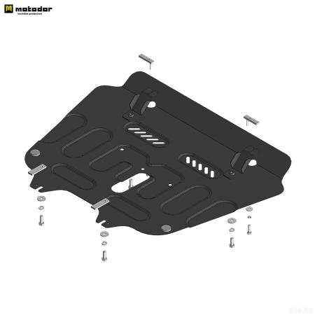 Защита двигателя и КПП для Honda Odyssey Hybrid (2020-2025) 2WD № 70807