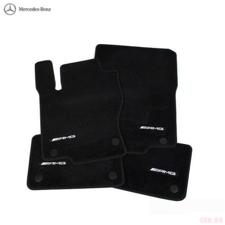 Коврики салона текстильные оригинальные для Mercedes GLE-Class (W166) (2015-2018) с логотипом AMG № A16668059039F87