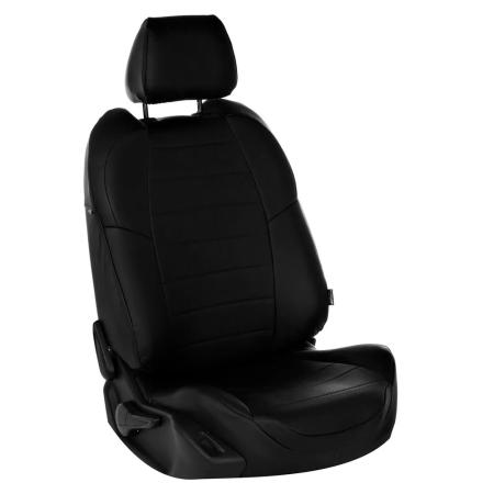 Чехлы на сиденья из экокожи (черные) для Toyota Fortuner (5 мест) Toyota Fortuner (2015-2025)