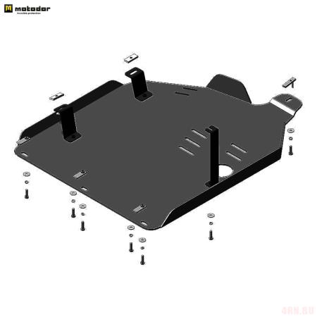 Защита пускового подогревателя для Volkswagen Transporter T6 (2015-2025) № 32716