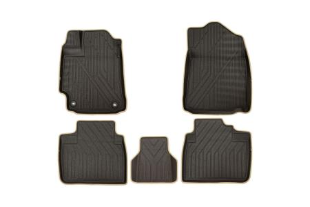 Коврики в салон 3D Kvest для Toyota Camry (2011-2017) 5 шт. № KVESTTYT00003K2