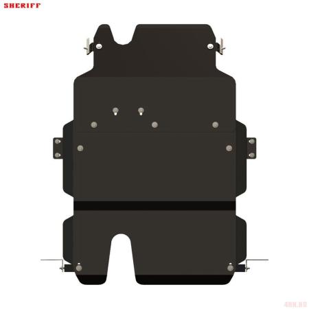 Защита КПП и раздаточной коробки для Toyota Land Cruiser 75 (2004-2007)/Land Cruiser 78 (2007-2025) № 24.1201