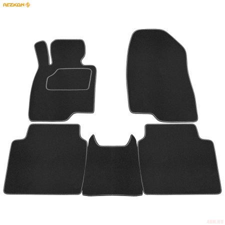Коврики салона Rezkon текстильные для Mazda 6 (2013-2025) № 2023015200