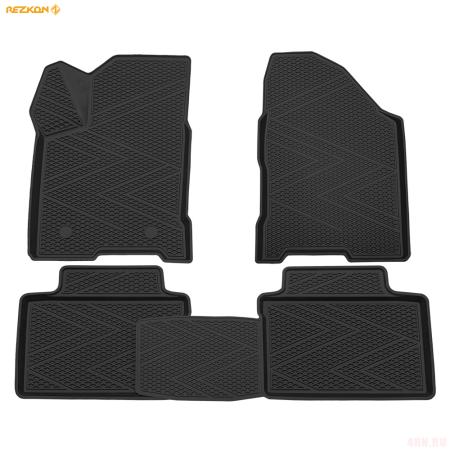 Коврики салона резиновые Ячеистый Ромб для Lada (ВАЗ) Vesta (2022-2025) № 1239045250
