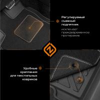 Изображение коврики салона rezkon transformer резиновые для nissan almera (2013-2018) № 3025005200