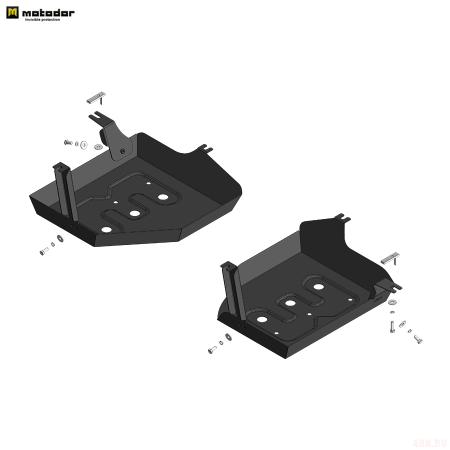Защита бензобака для Haval H3 (2024-2025) 4WD № 73109