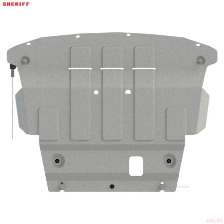 Защита картера и КПП для Ford Fiesta (2017-2023) № 08.4227