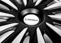 Колпаки колесные MICHELIN 17", "Калибр", серебристо-черные, 4 шт. № 300239