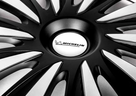Колпаки колесные MICHELIN 17", "Калибр", серебристо-черные, 4 шт. № 300239