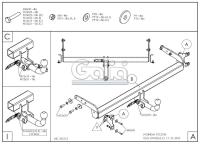 Фаркоп Galia для Hyundai Tucson (2018-2020) № H103A