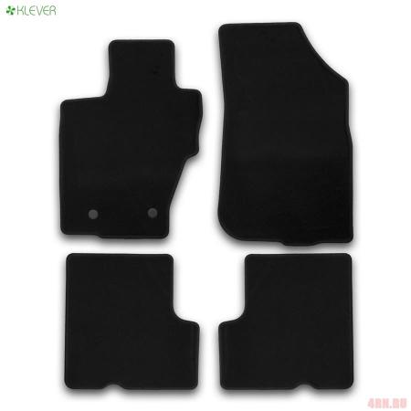 Коврики салона Klever текстильные Econom без подпятника для Renault Duster 2WD/4WD (2015-2020) № KVR01413201200k
